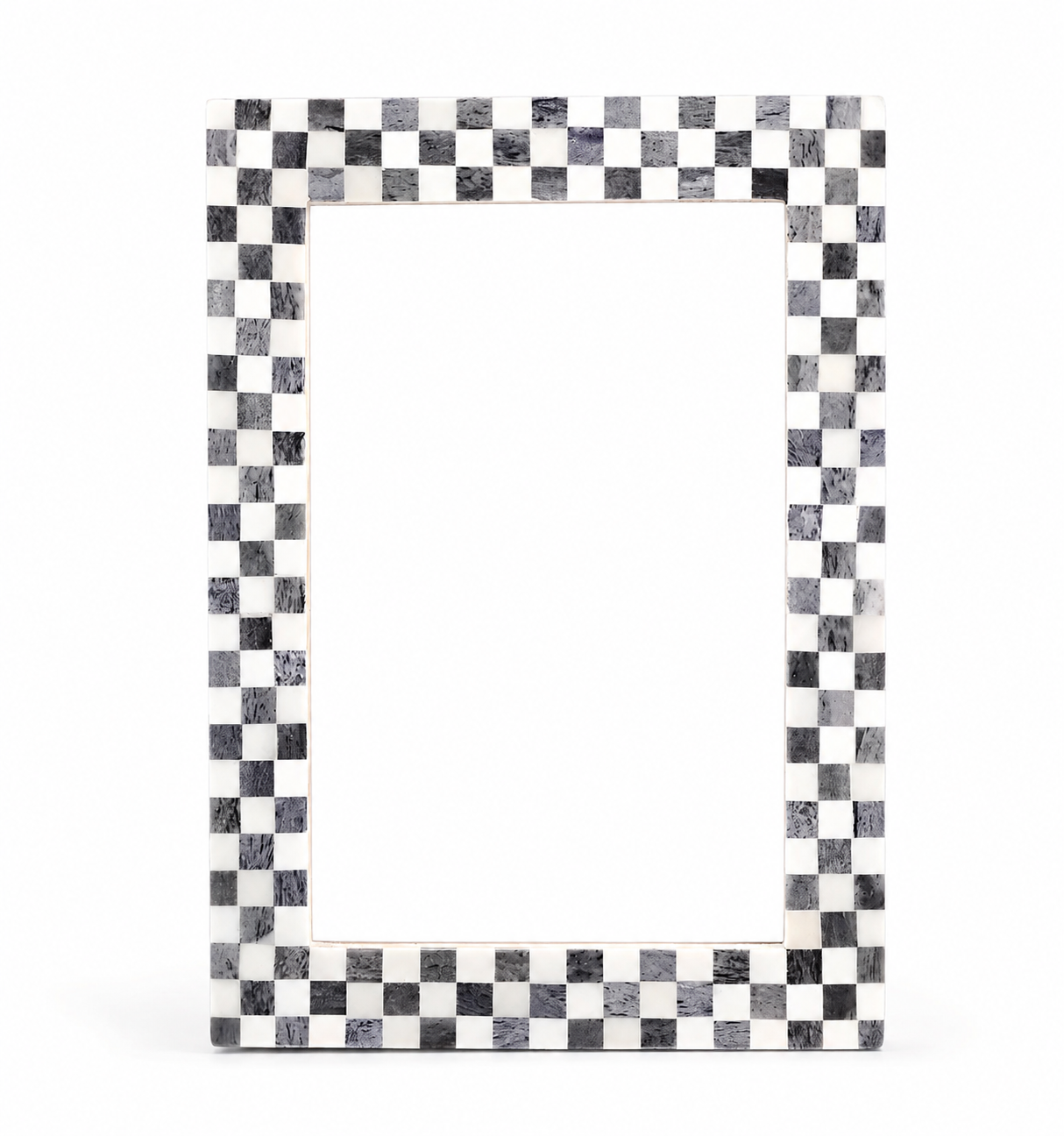 Checkered Bone Inlay Picture Frame 4x6 5x7 8x10 Home Decor