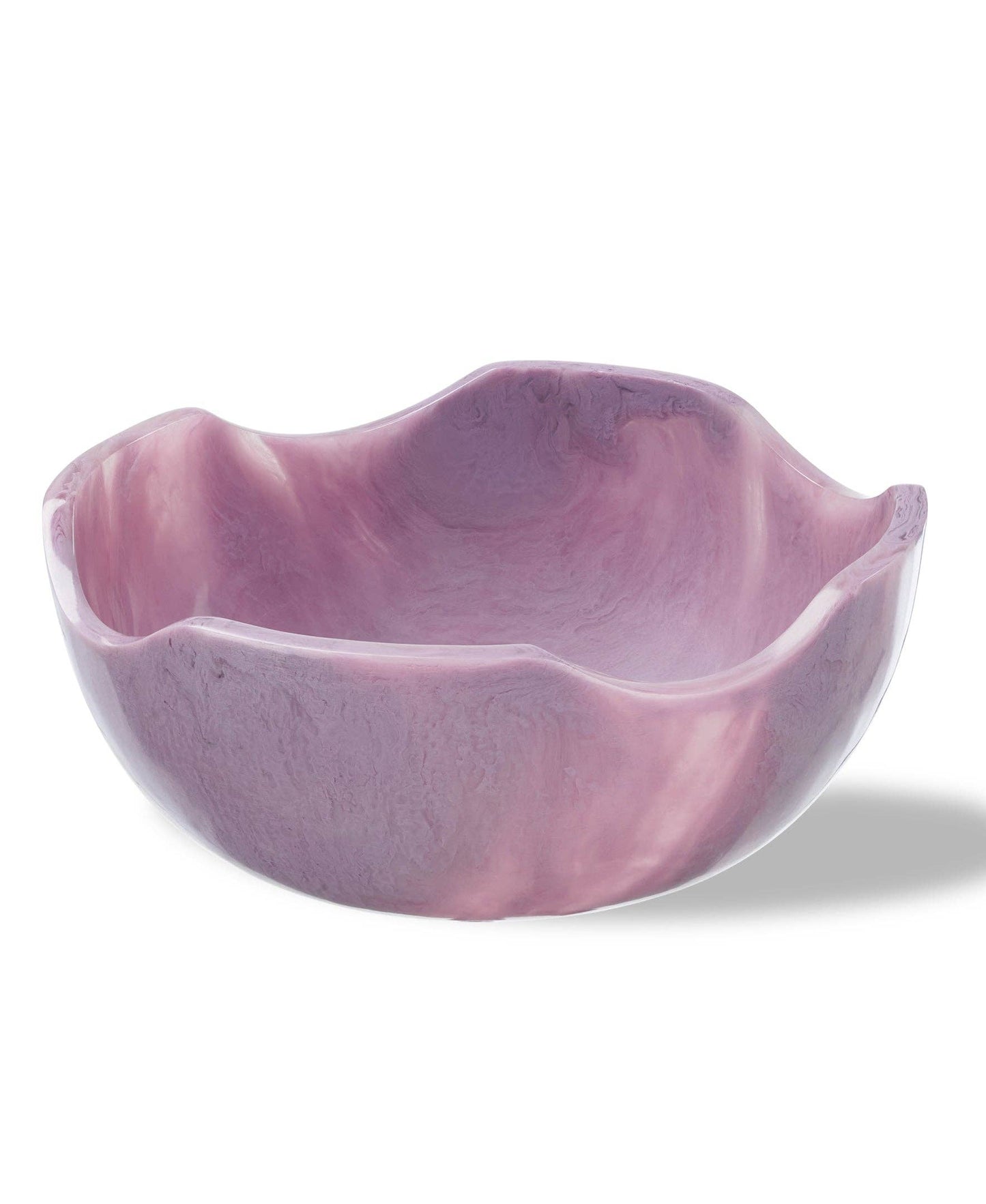 Wavy Resin Bowl: Purple / Large 13'' X 4''