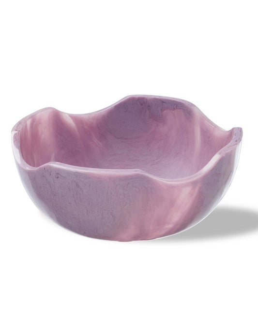 Wavy Resin Bowl: Purple / Large 13'' X 4''