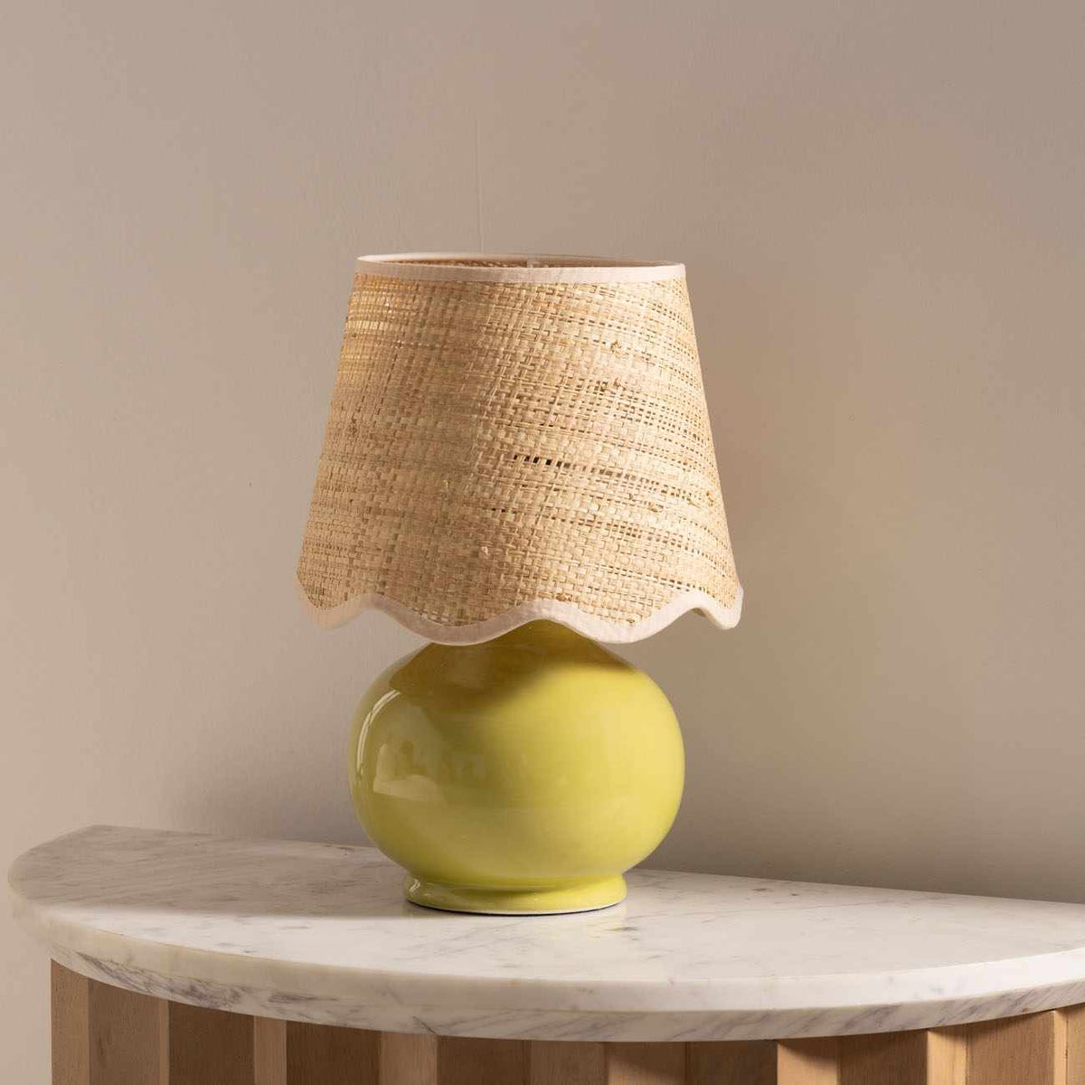 Theisseil Lime Green Table Lamp