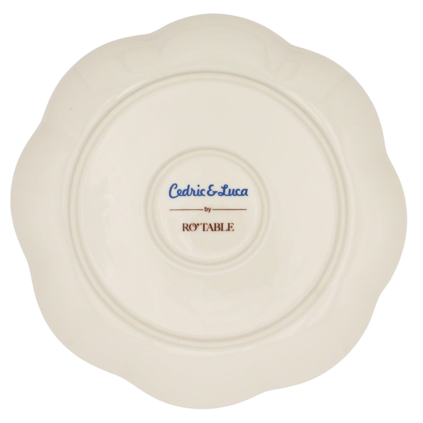 Valensole Scalloped Dinner Plate - Case of 12 Plates (+3 Bonus Plates)
