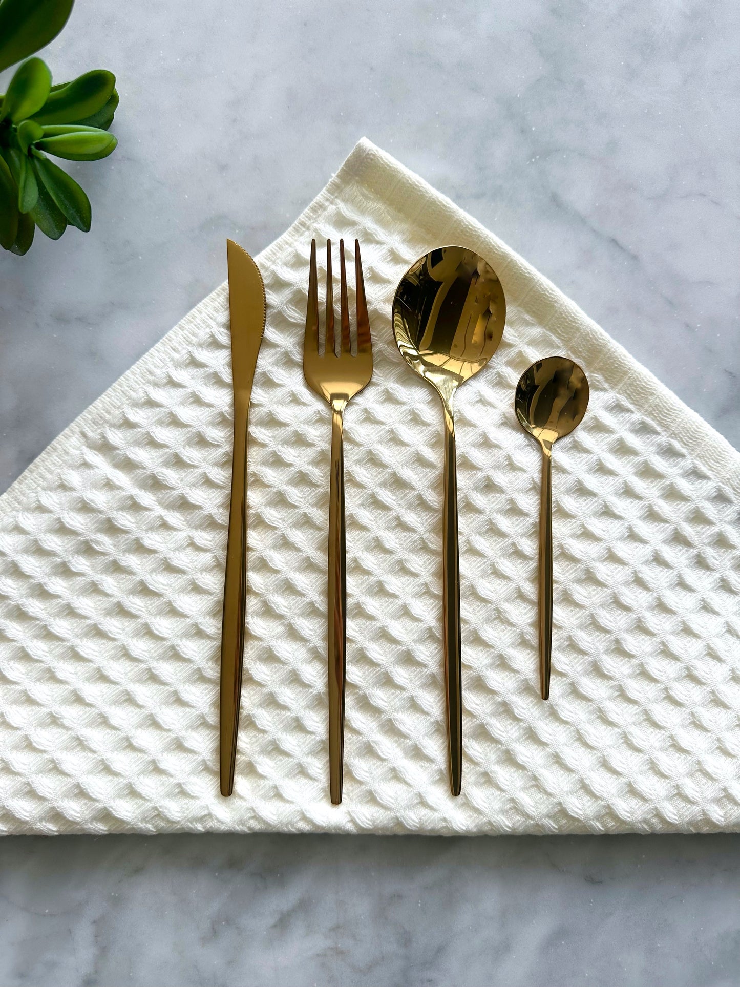Monaco Gold Flatware Set - 16 Piece