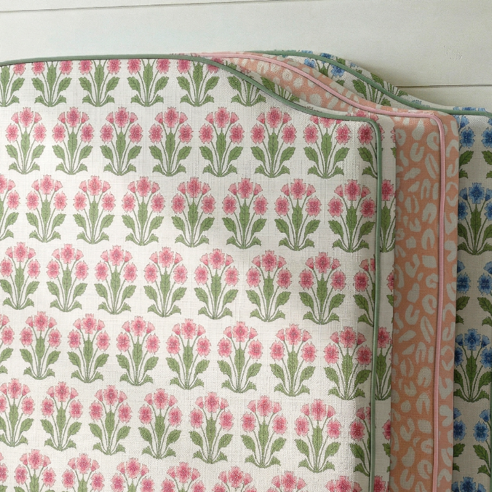 Dianthus Headboard in Pink
