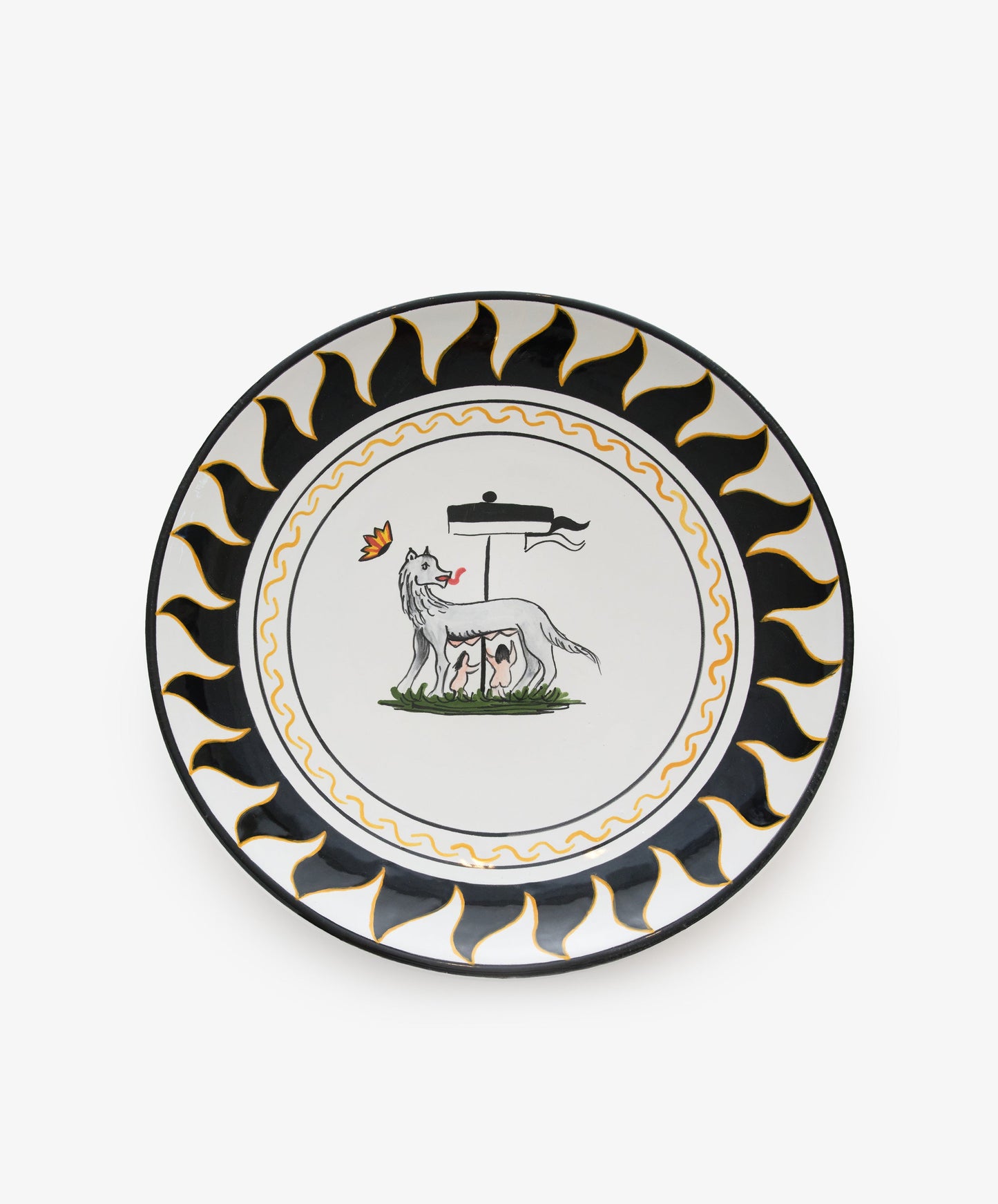 Palio Round Serving Platter, The She Wolf