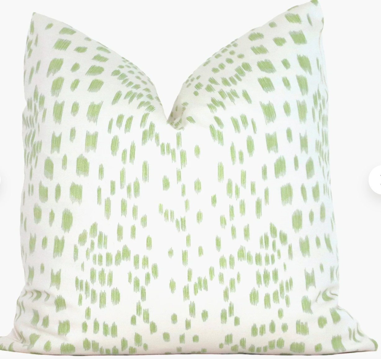 Brunschwig Fils Les Touches Pillow Cover: Peridot Green