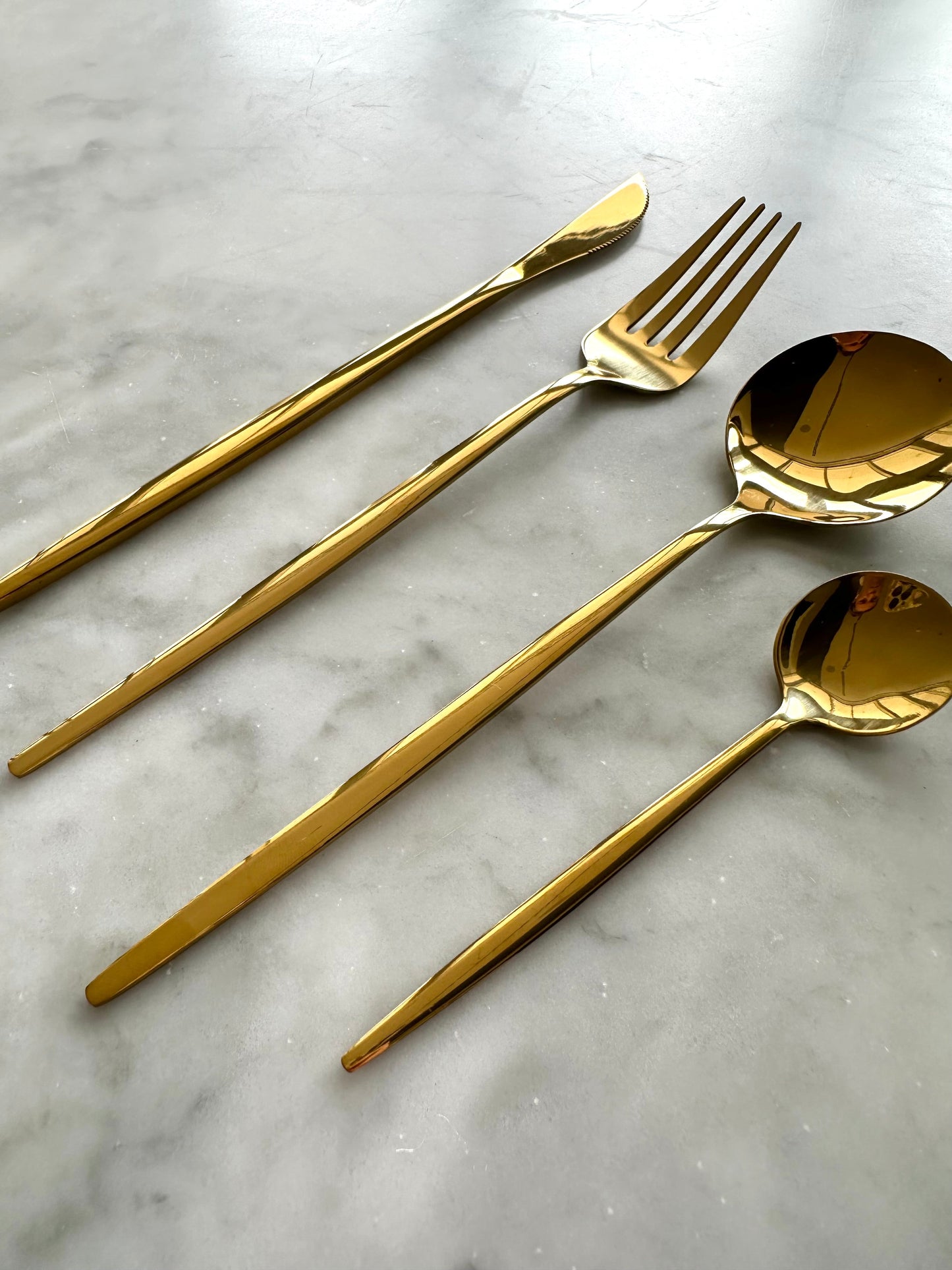 Monaco Gold Flatware Set - 16 Piece