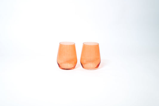Aperol Orange - Stemless Colored Wine Glass