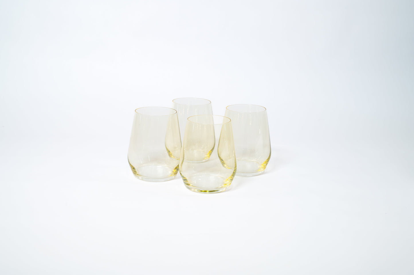 Lemon Drop Yellow- Stemless Colored Wine Glass