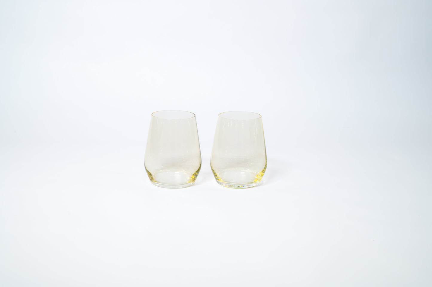 Lemon Drop - Colored Wine Glass by Glasshauseco