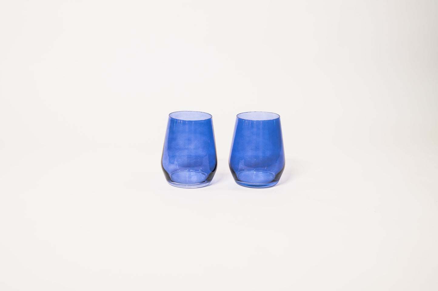 Indigo Colored Wine Glass by Glasshauseco