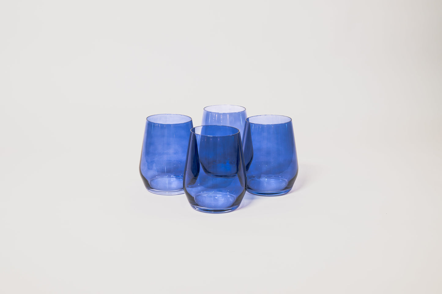 Indigo Colored Wine Glass by Glasshauseco