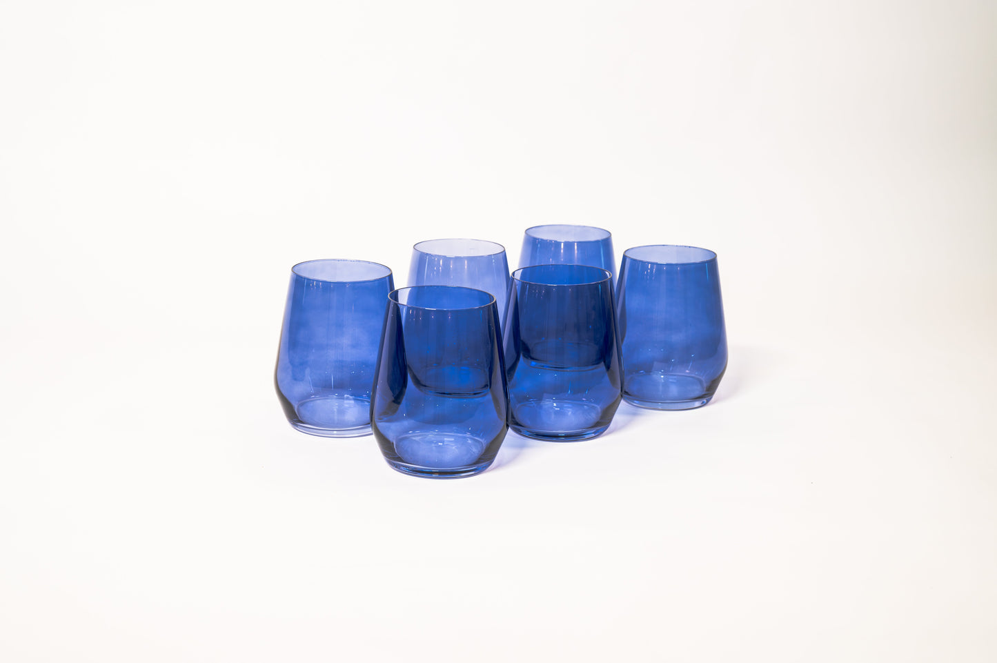 Indigo Colored Wine Glass by Glasshauseco