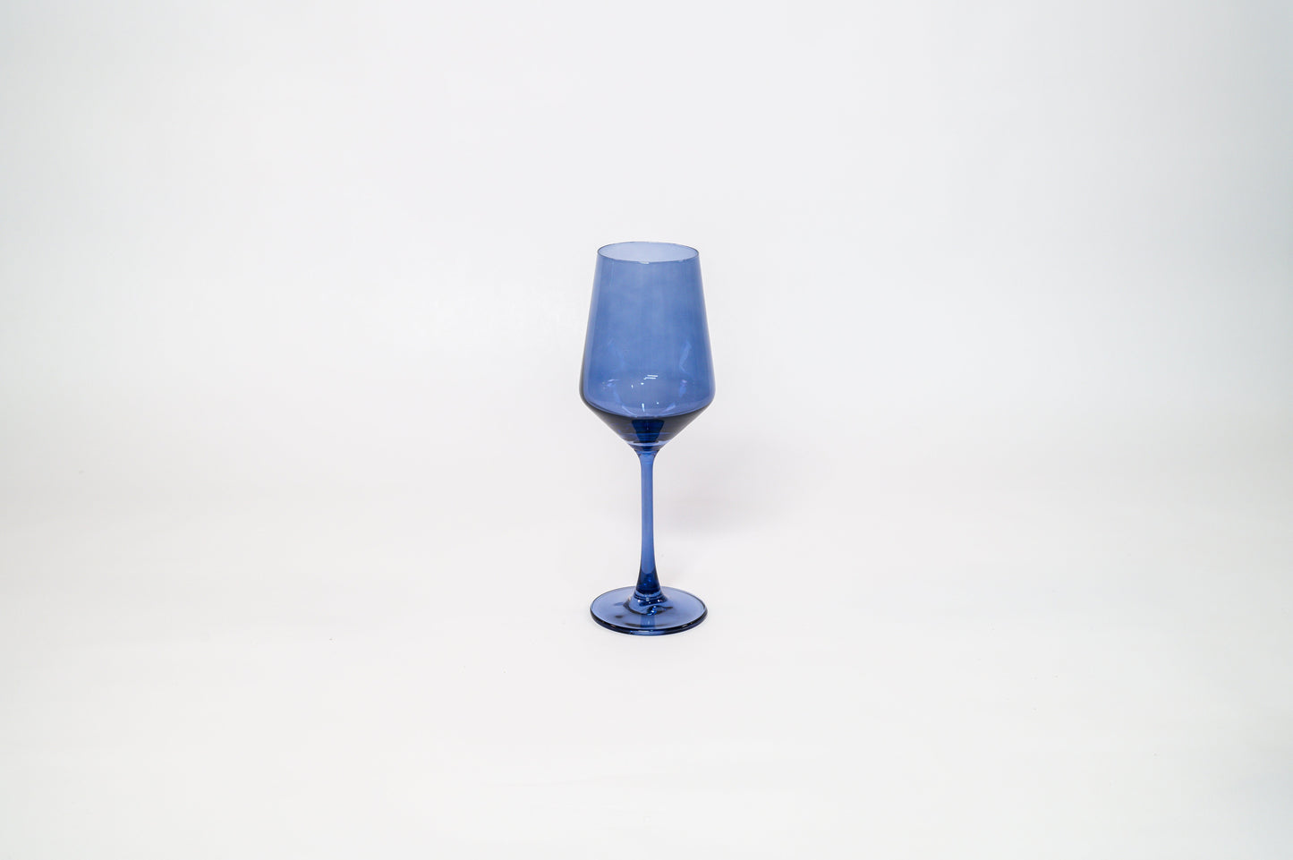 Indigo Colored Wine Glass by Glasshauseco