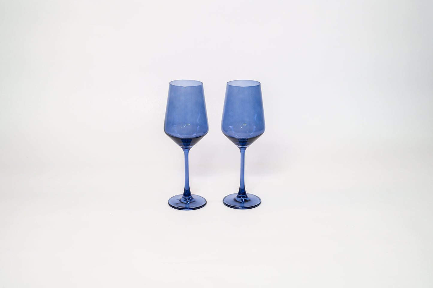 Indigo Colored Wine Glass by Glasshauseco