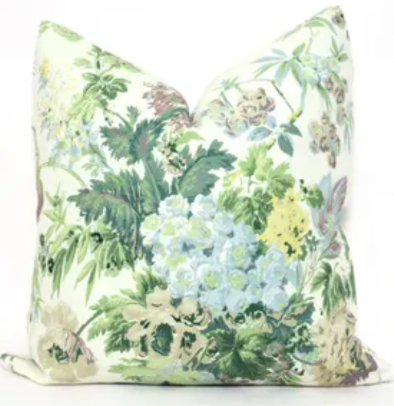 Floral Bouquet Pillow Cover: Thibaut Garden Club