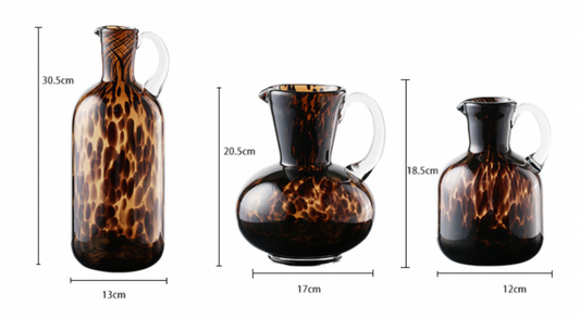 Home Tortoiseshell Glass Vase Decoration Ornaments