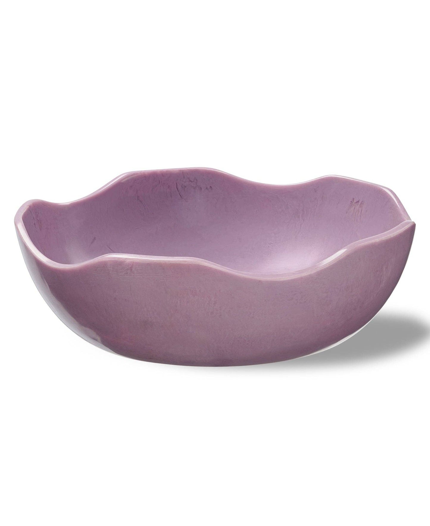 Wavy Resin Bowl: Purple / Large 13'' X 4''