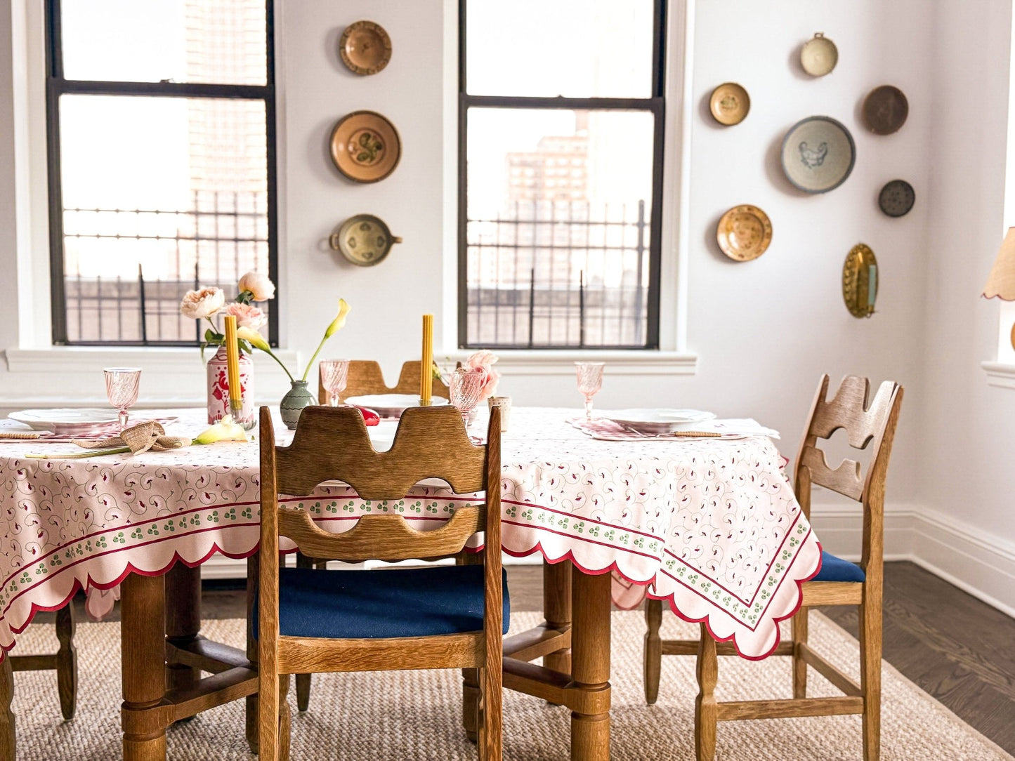 La Leccia Light Pink Outdoor Tablecloth