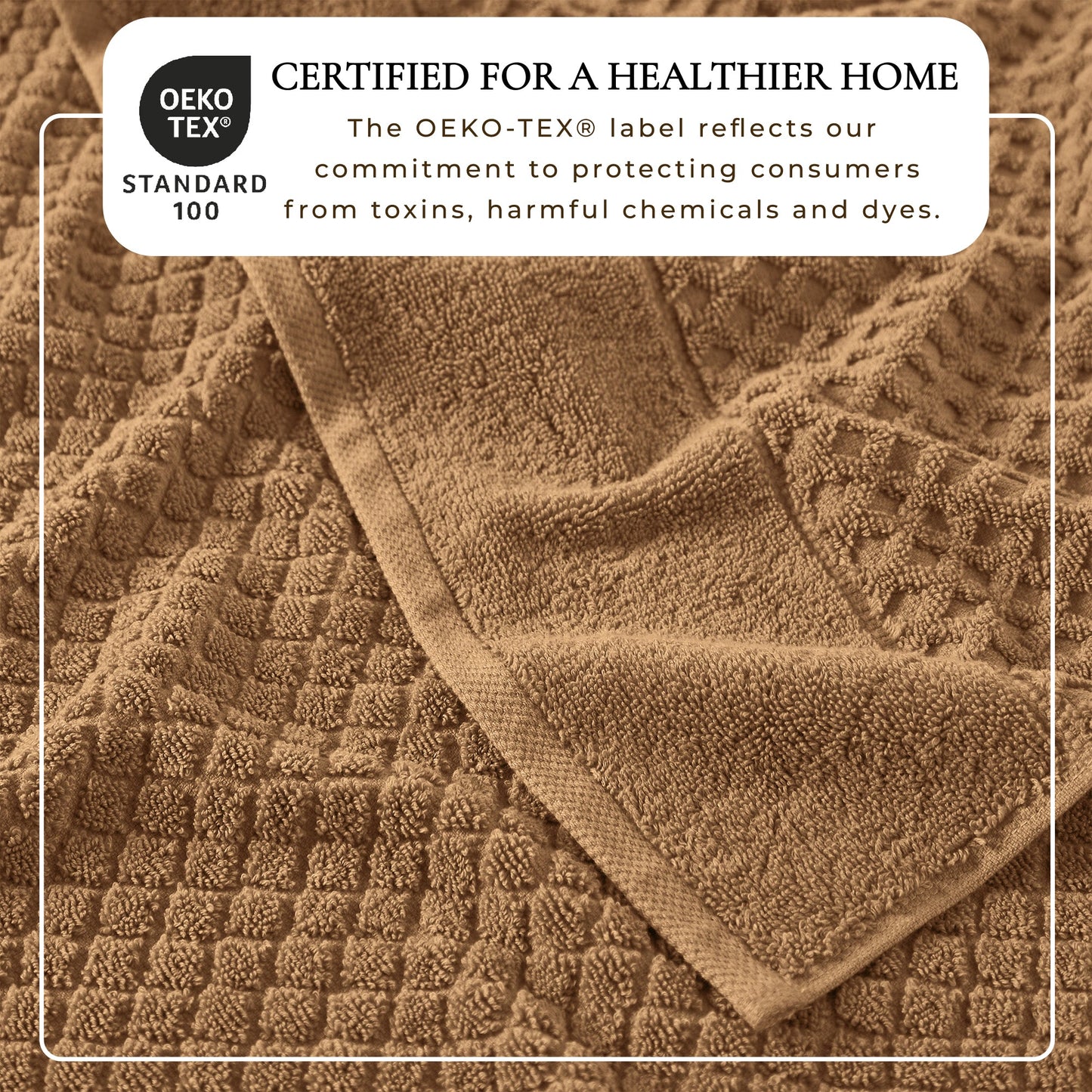 Cotton Diamond Waffle Weave Bath Towel Set - Grayson Collection
