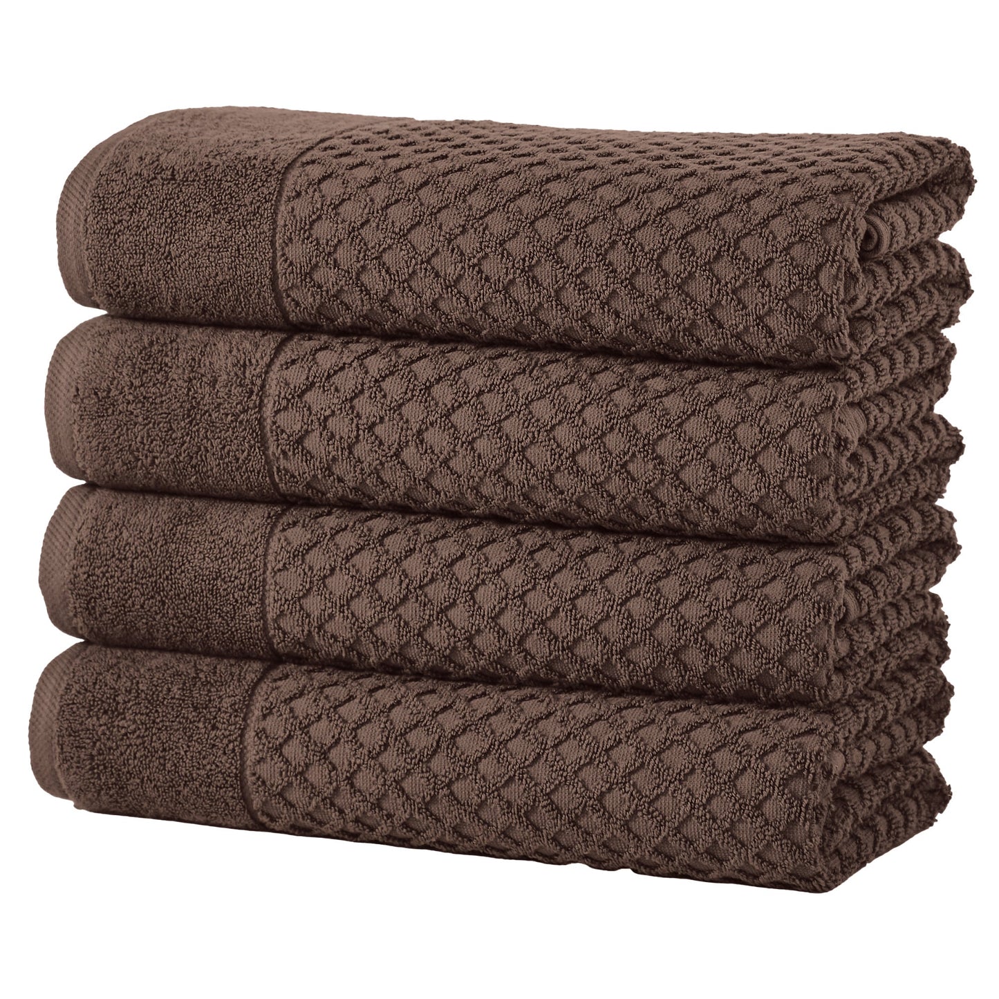 Cotton Diamond Waffle Weave Bath Towel Set - Grayson Collection